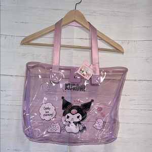 Kuromi clear tote bag
